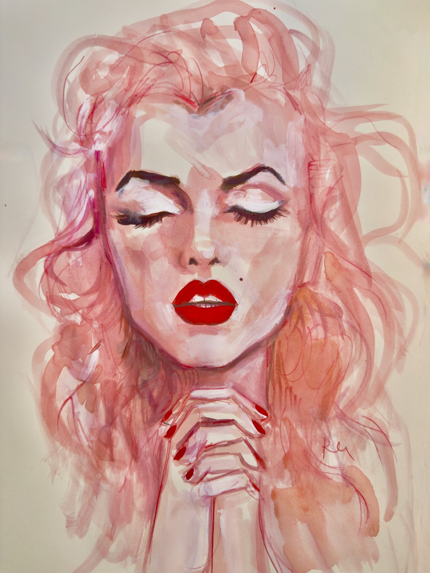 Praying Marilyn Print