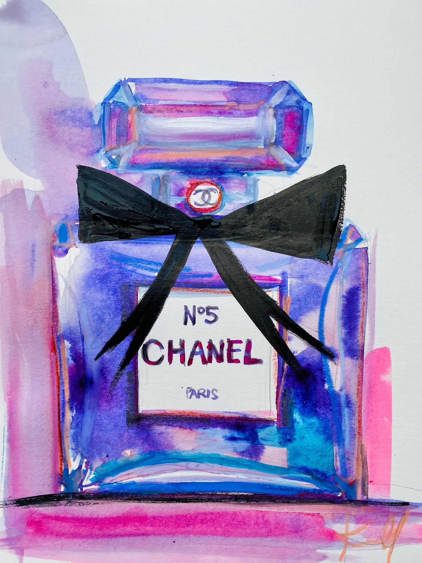 Chanel Purple Print