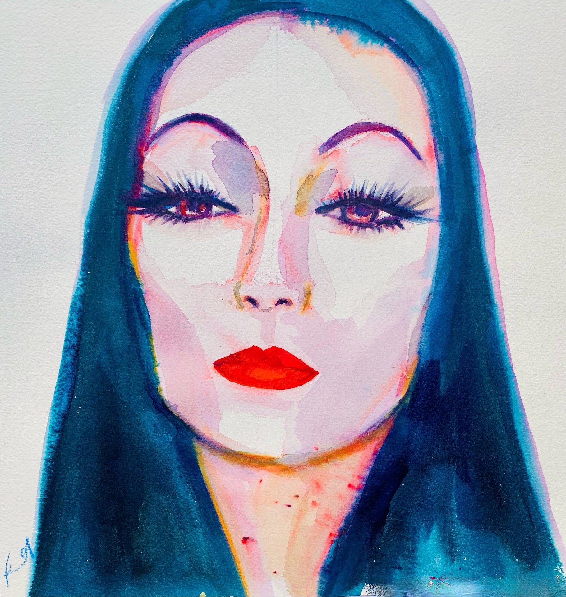 Morticia Angelica Print