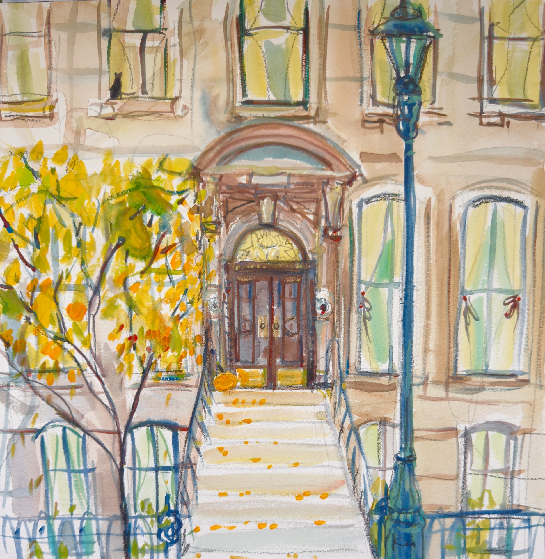 Brownstone Print