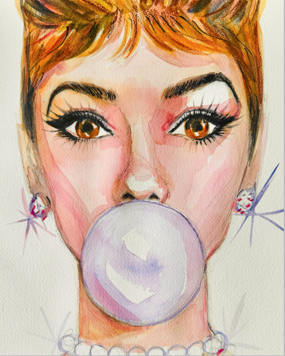 Audrey Bubble Print