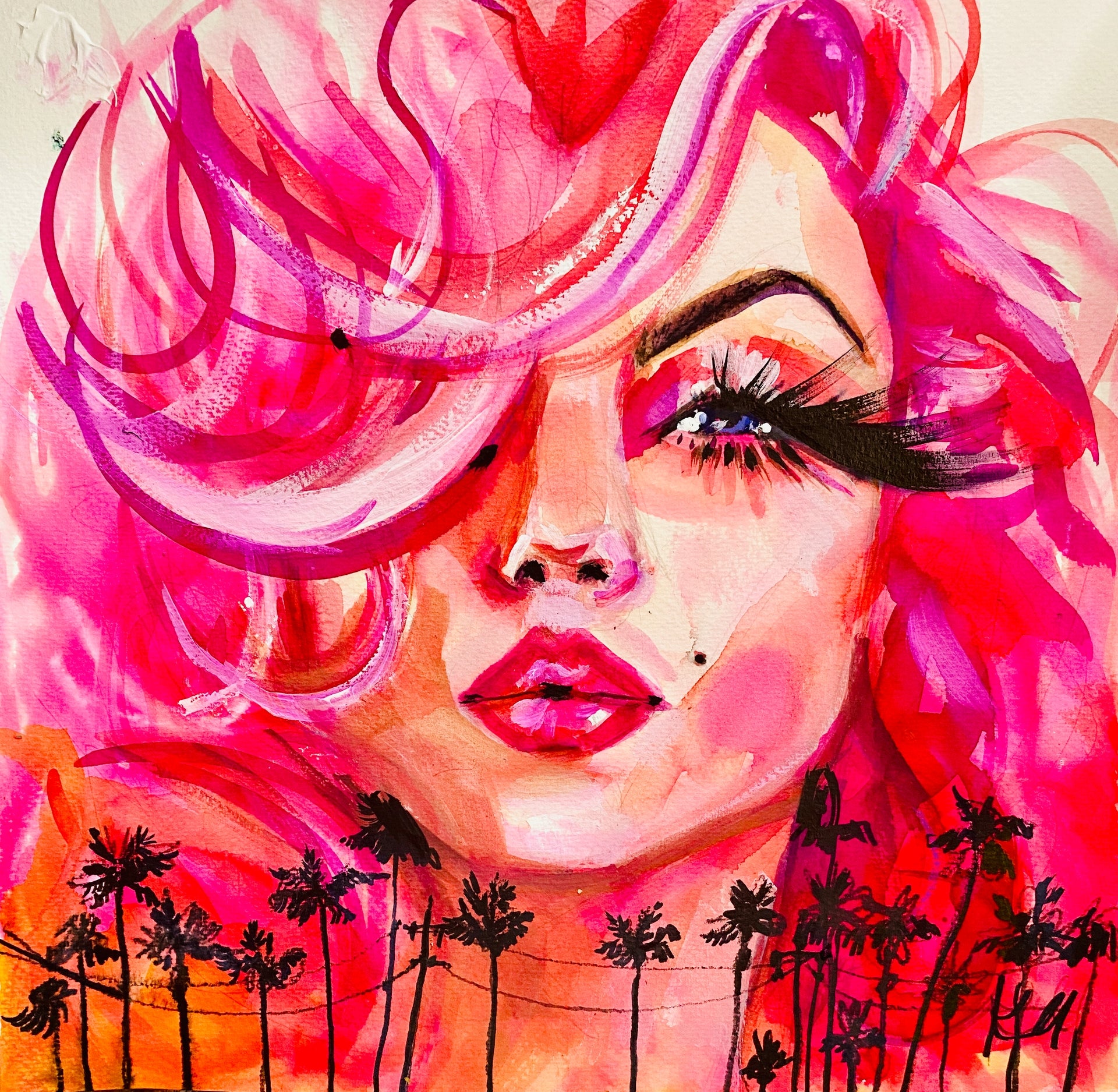 California Marilyn Print