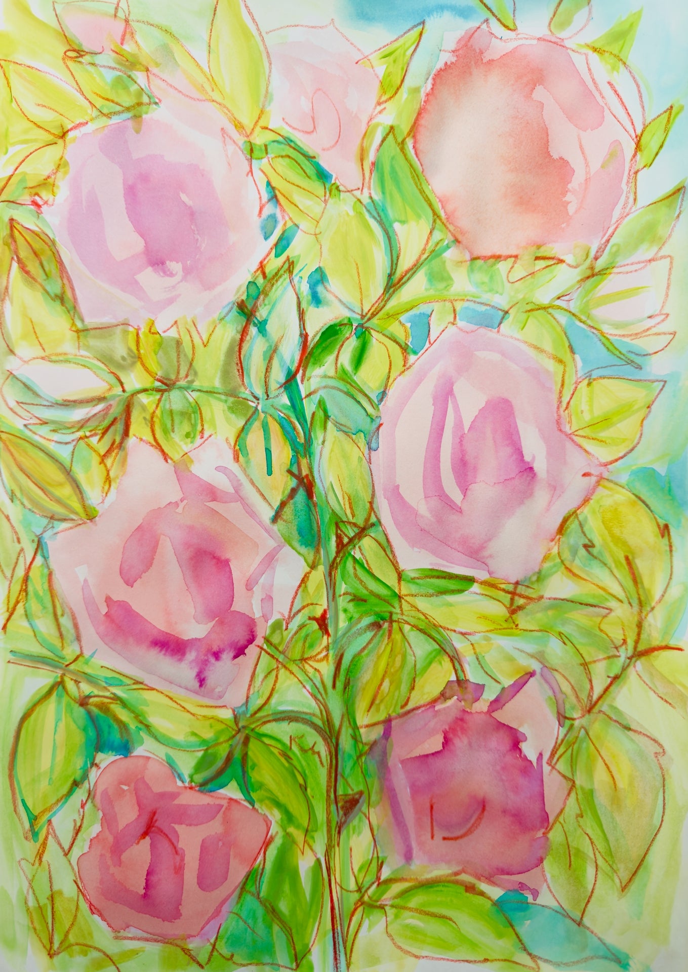 Summer Roses Print