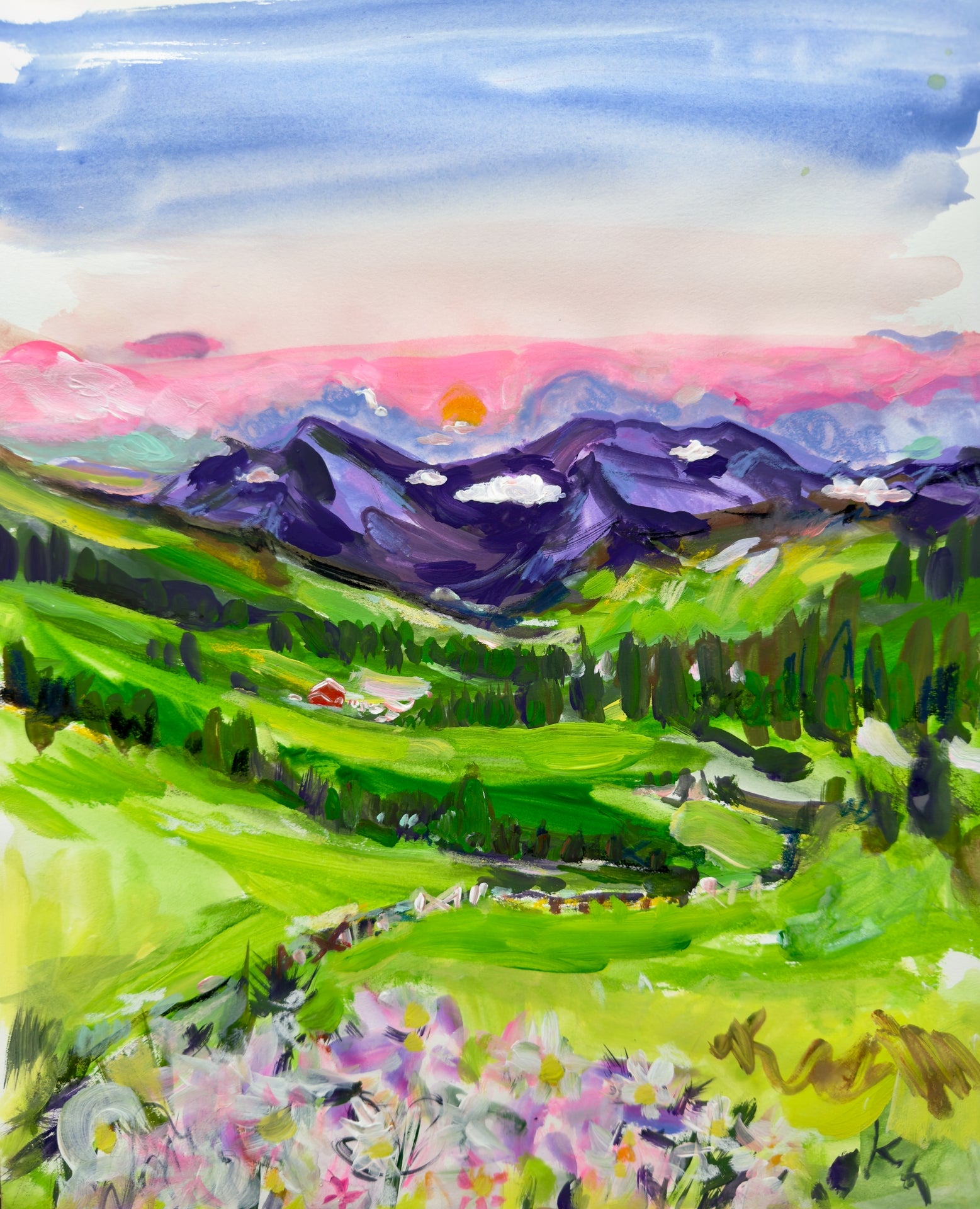 Green Valley Print