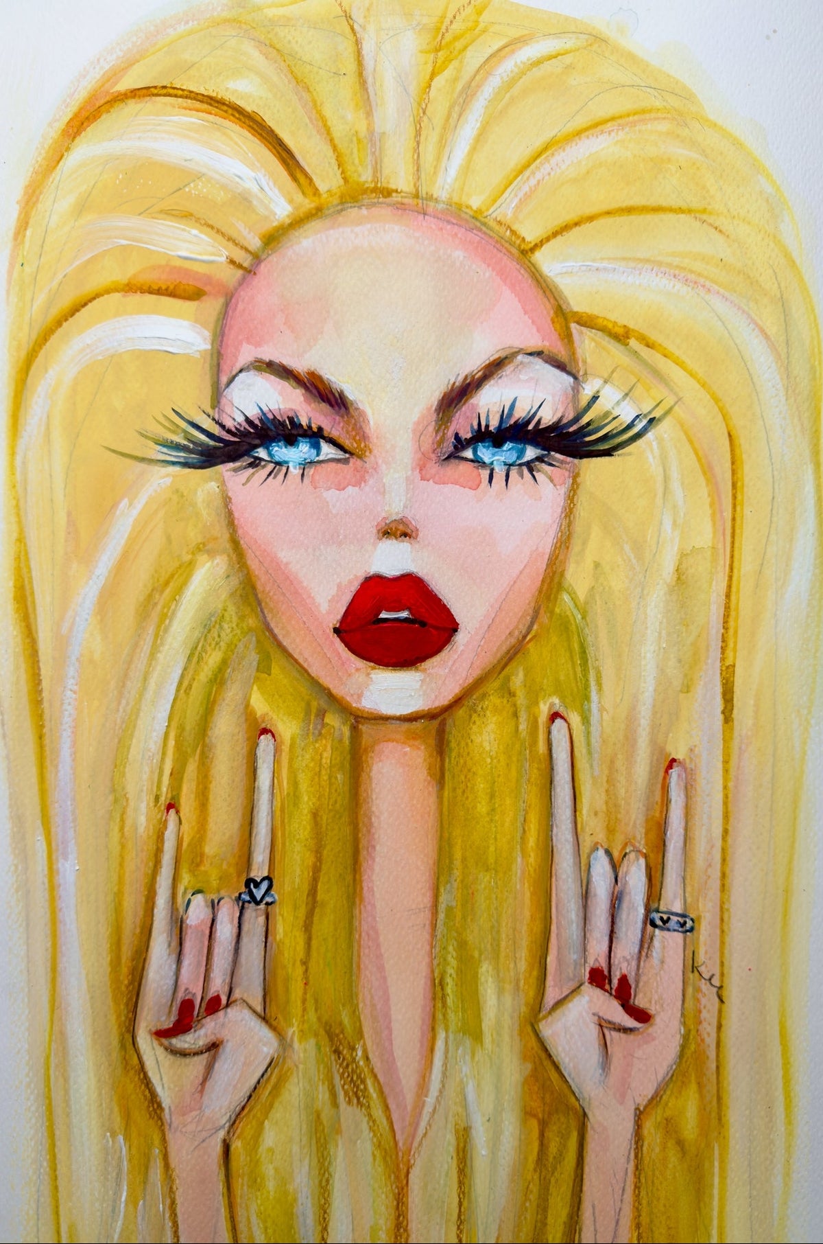 Rock On Barbie Print