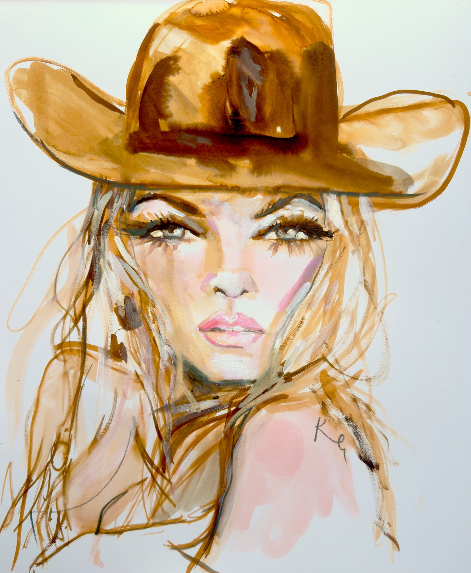 Pam Cowboy Print