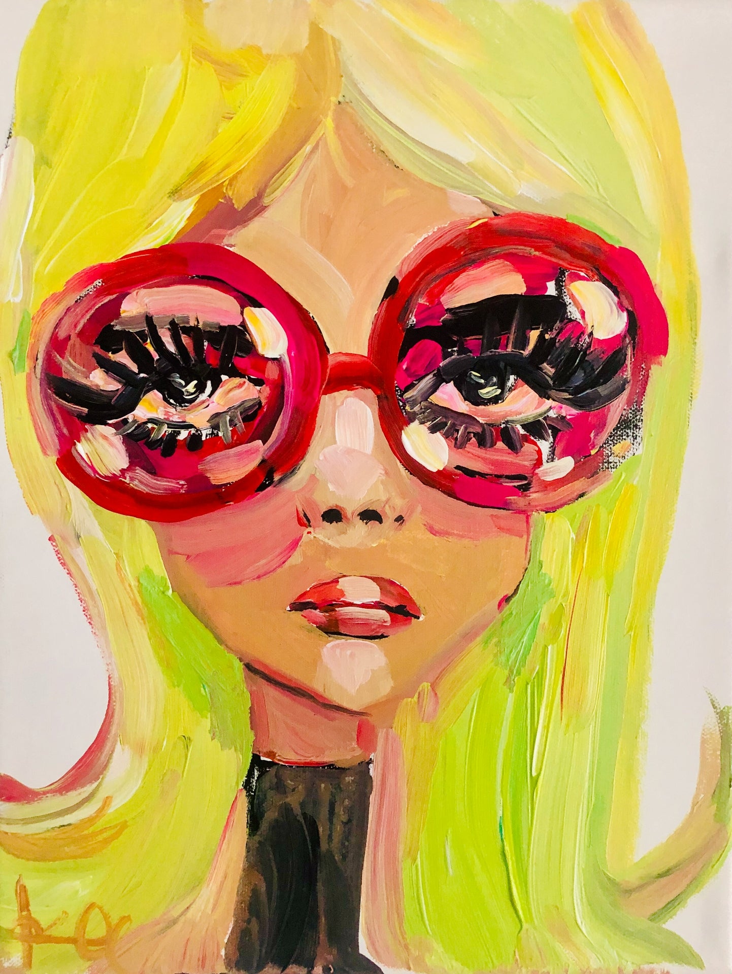 Red Sunglasses Print