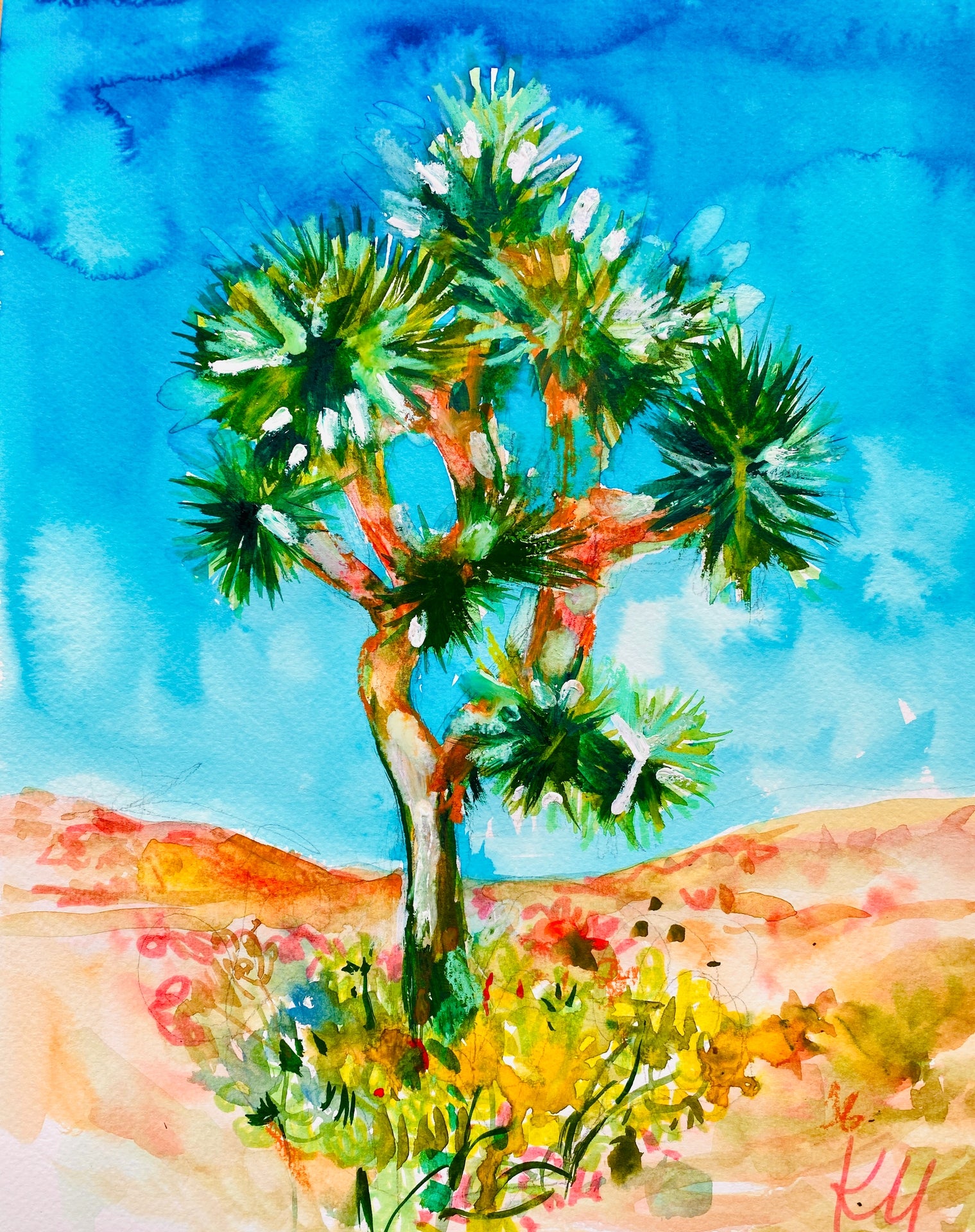 Joshua Tree Blue Print