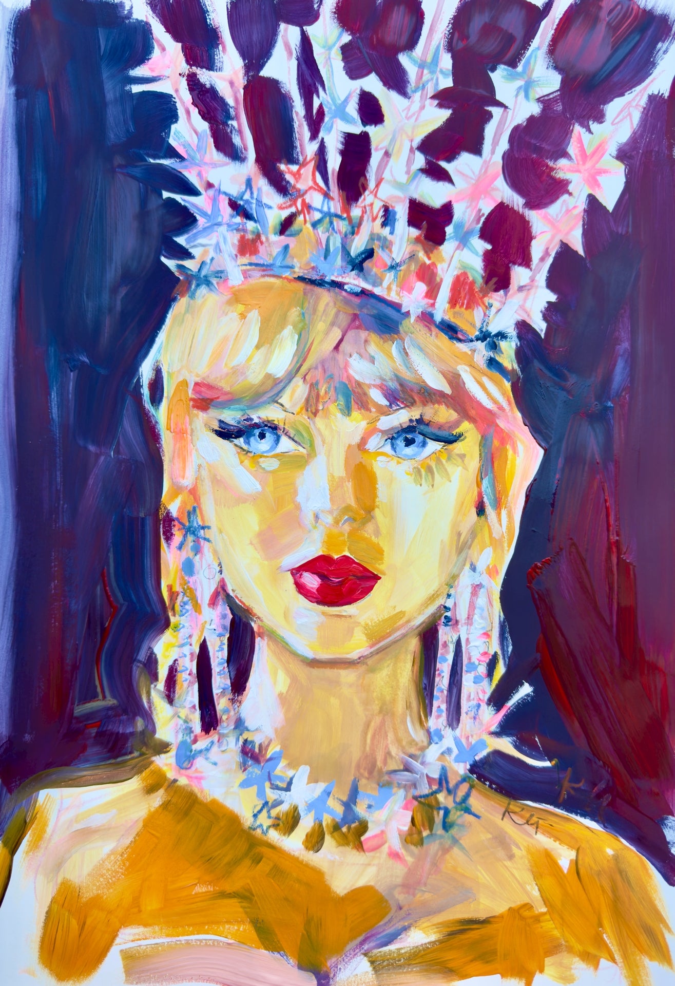 Taylor Showgirl Crown Print