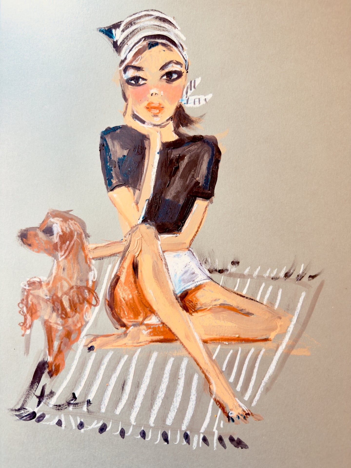 Beach Pup Print