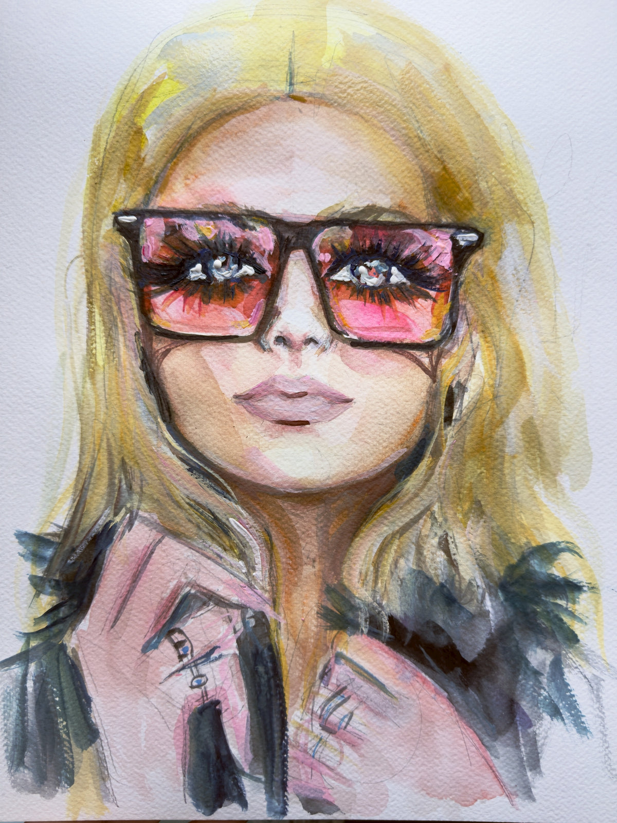 Glasses in Winter Print