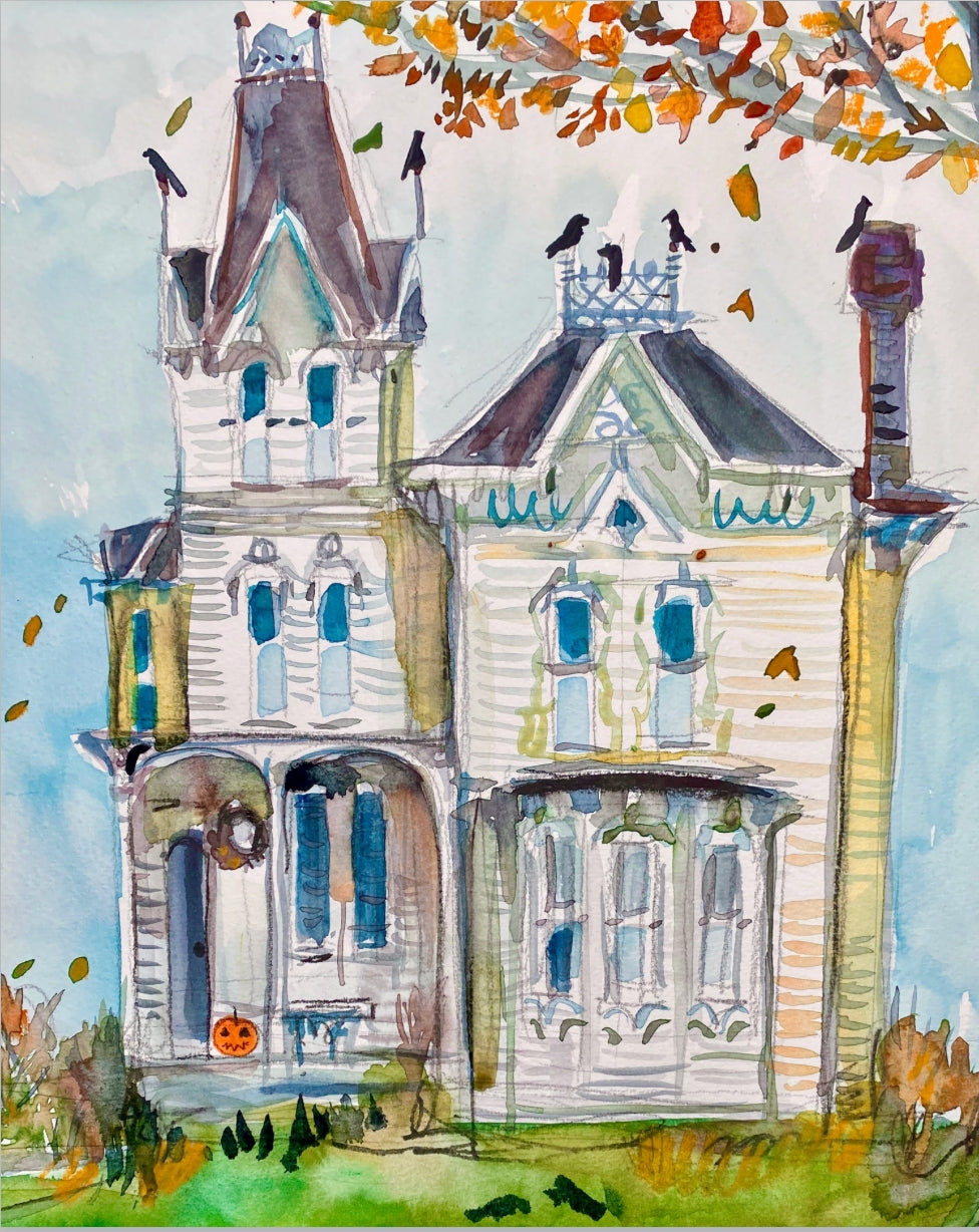 Haunted House Print