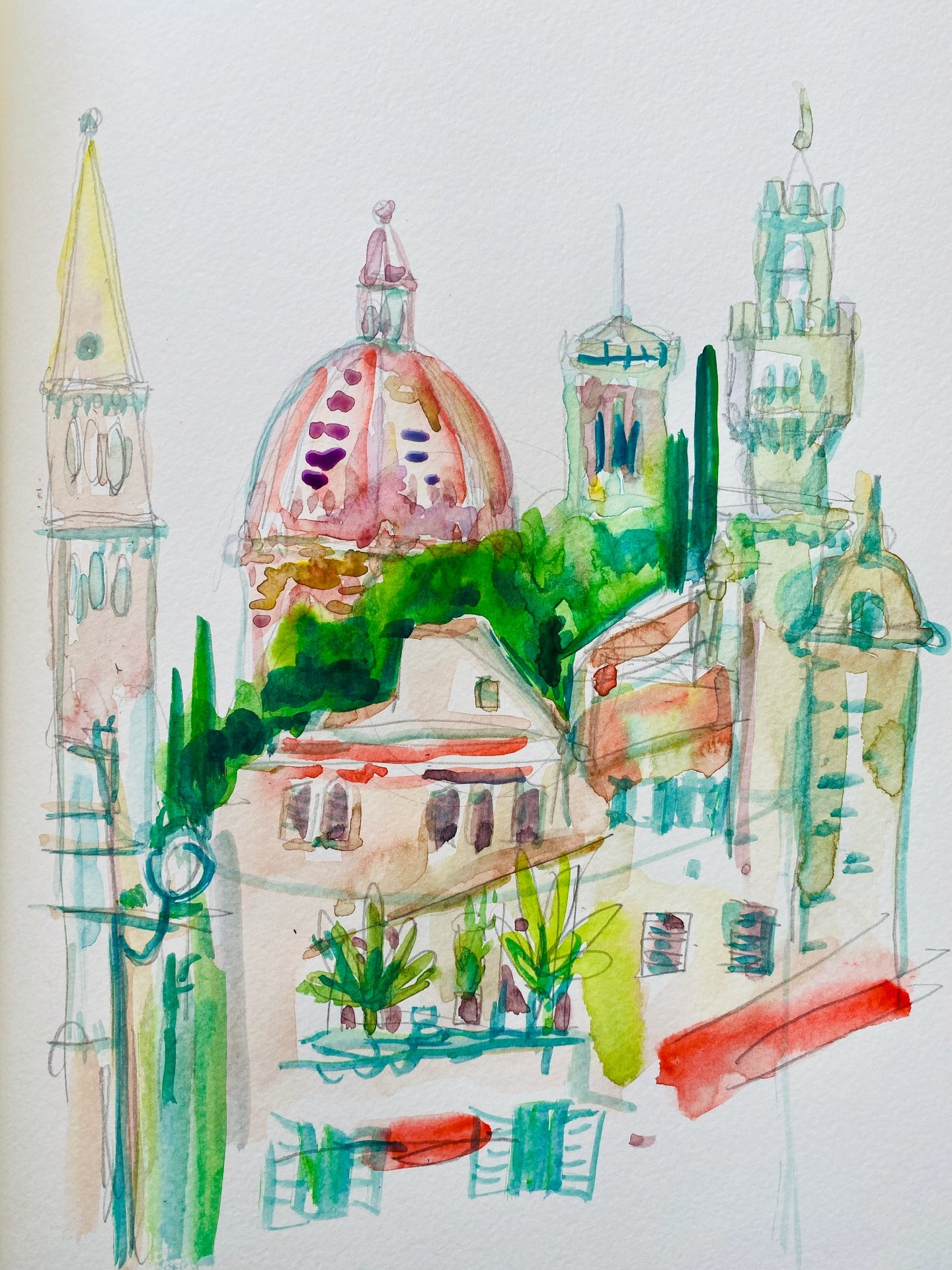 Florence Rooftops Print