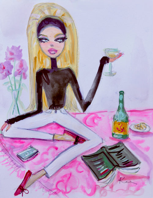 Champagne for Me Print