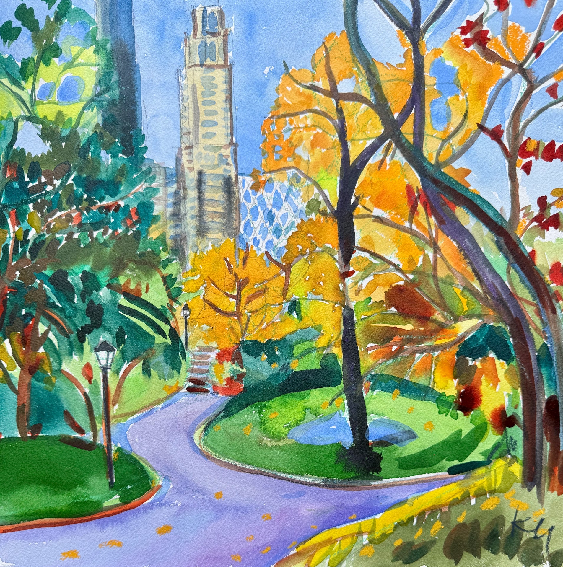 New York Fall Print