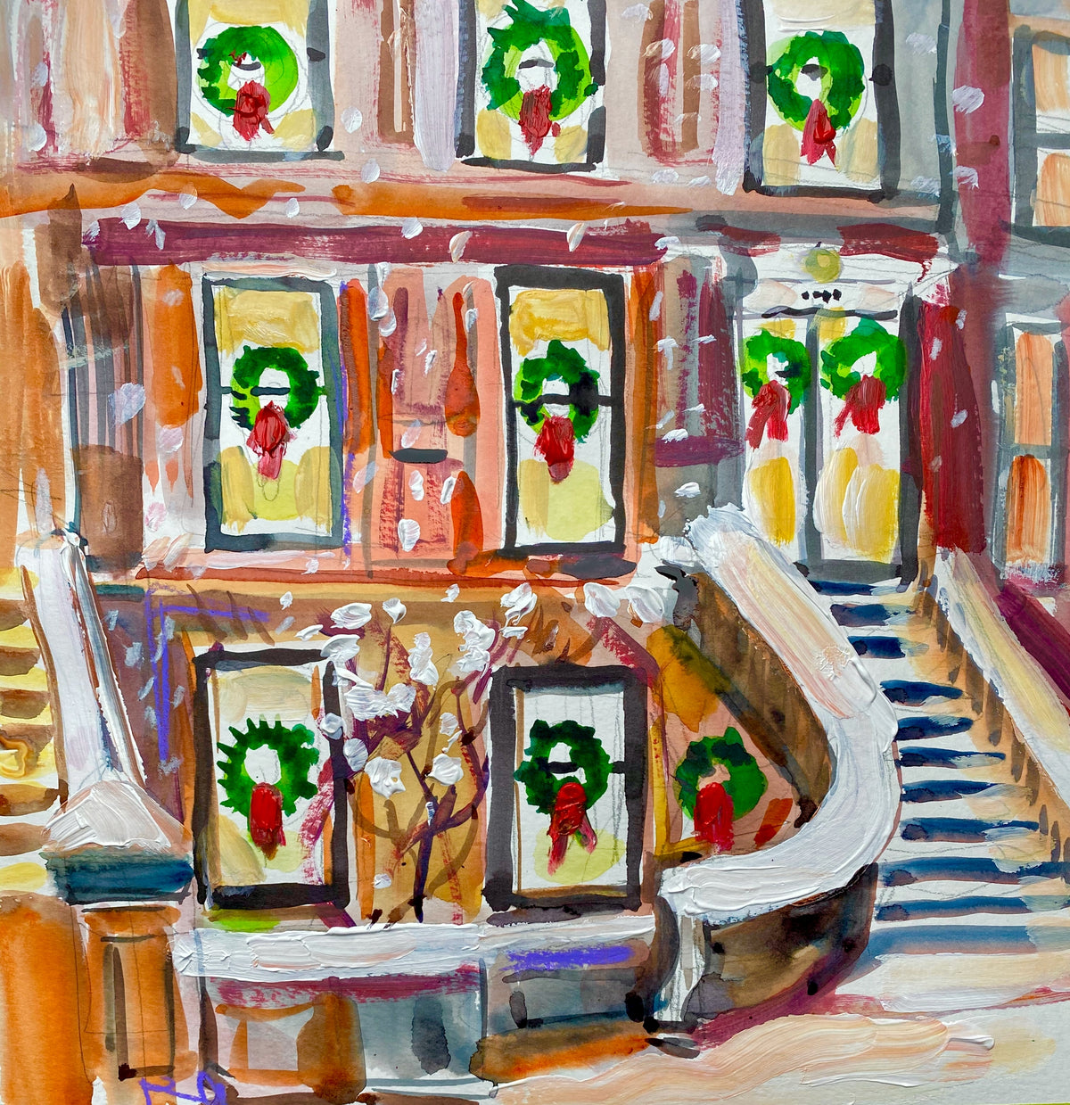 Holiday House Print