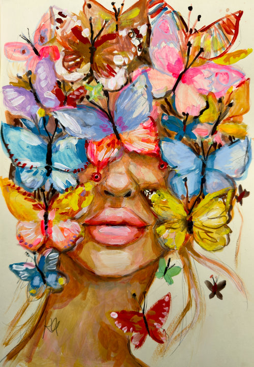 Butterfly Face Print