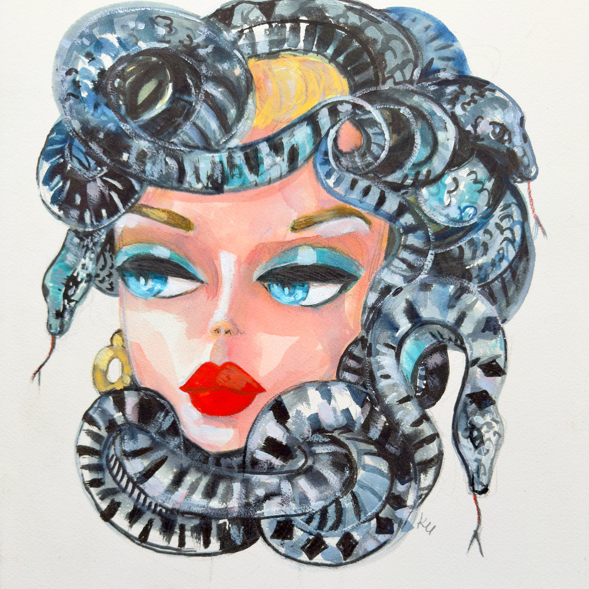 Medusa Barbie Print