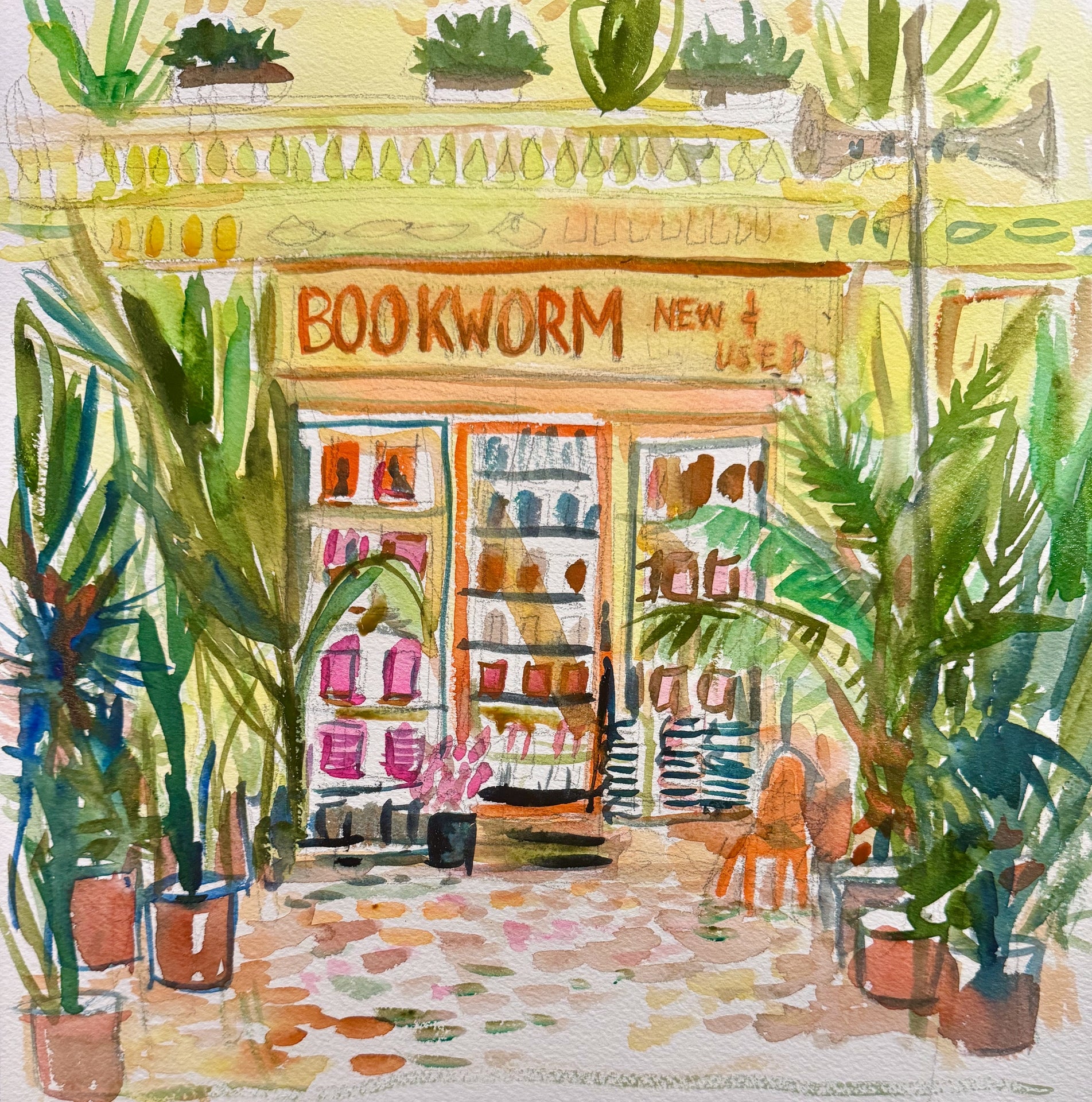 Bookworm Bookshop Print