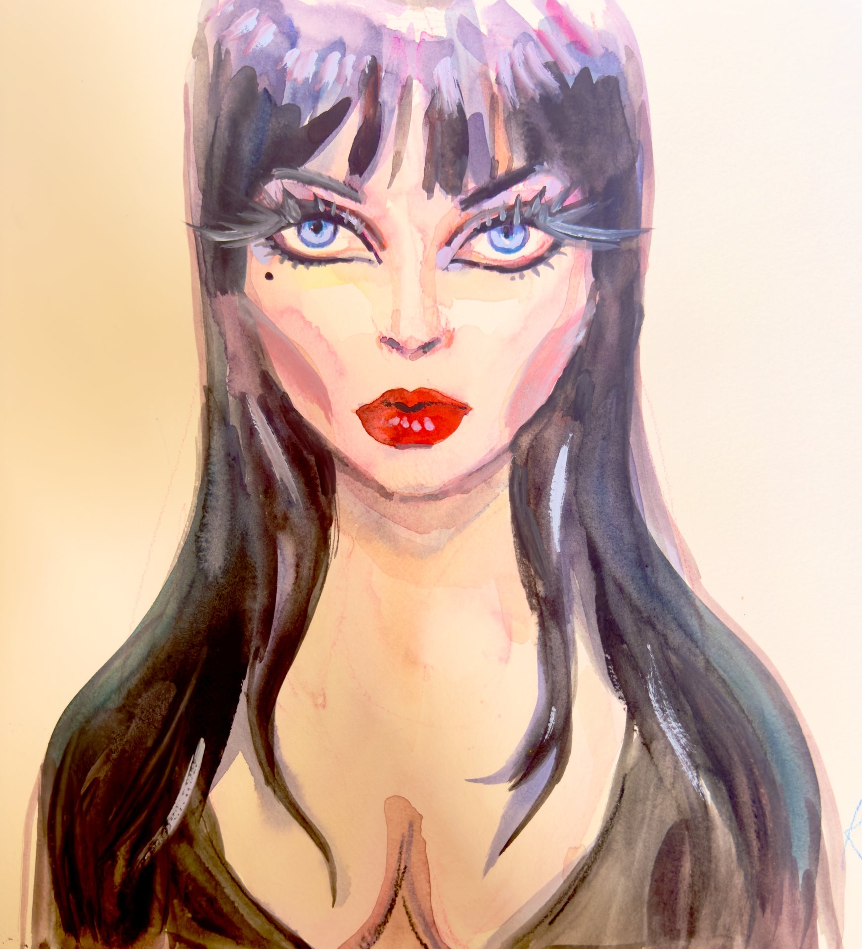 Elvira Halloween Print
