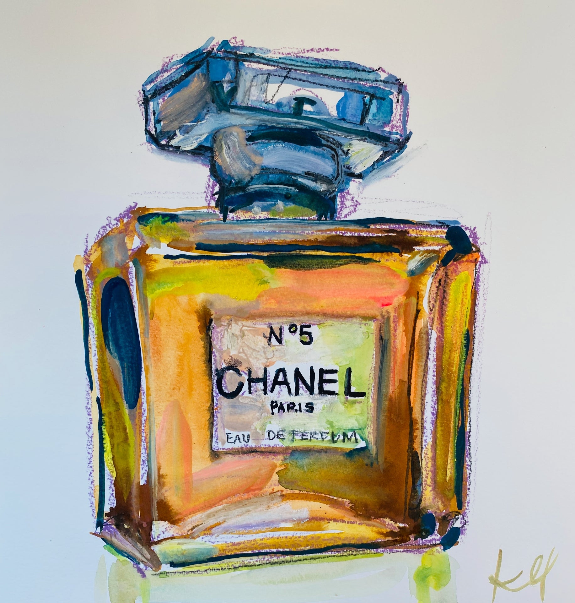 Chanel Bottle Print