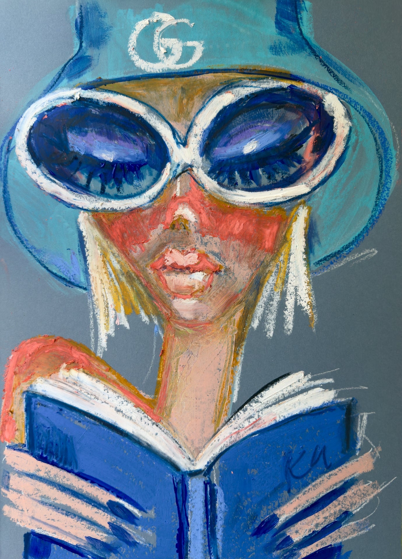 Sunburned Reader Print