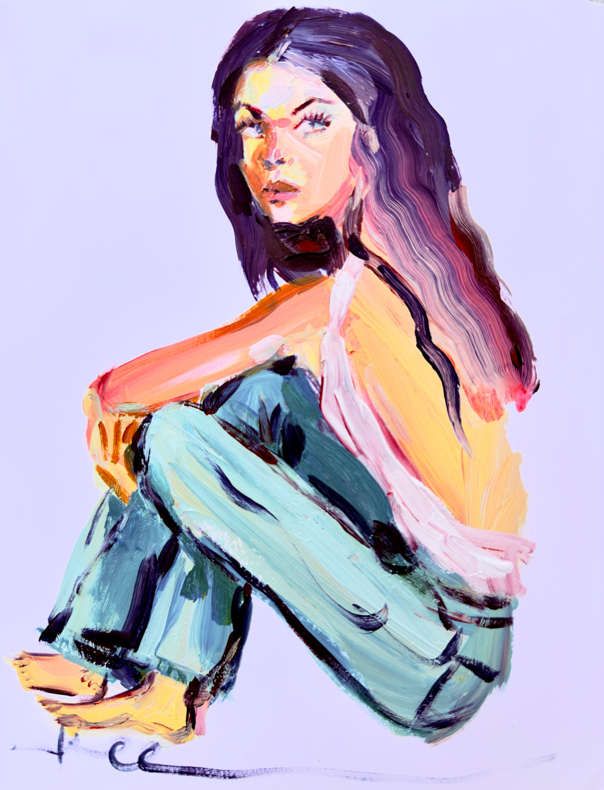 Blue Jean Baby Print