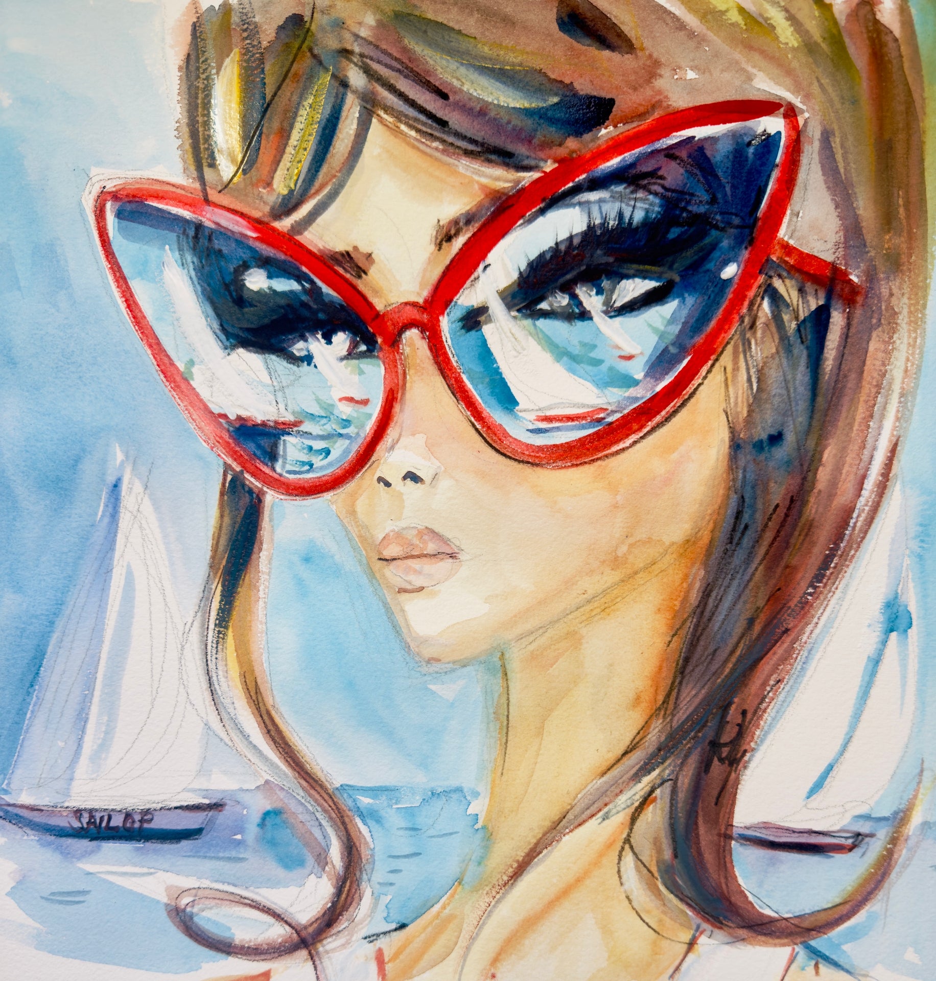 Portofino Yacht Club Print