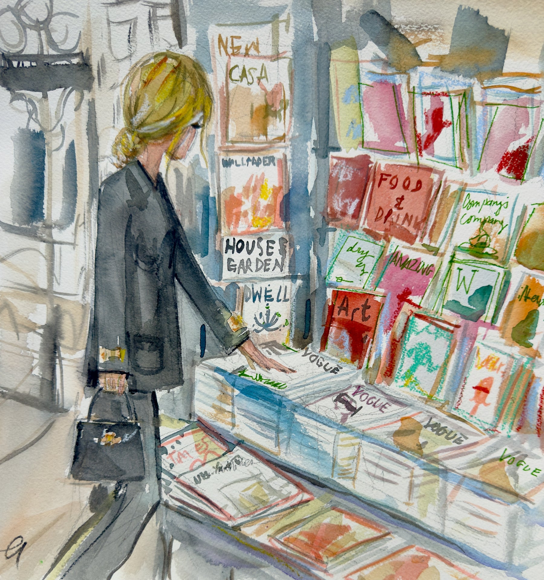 Magazine Stand Print