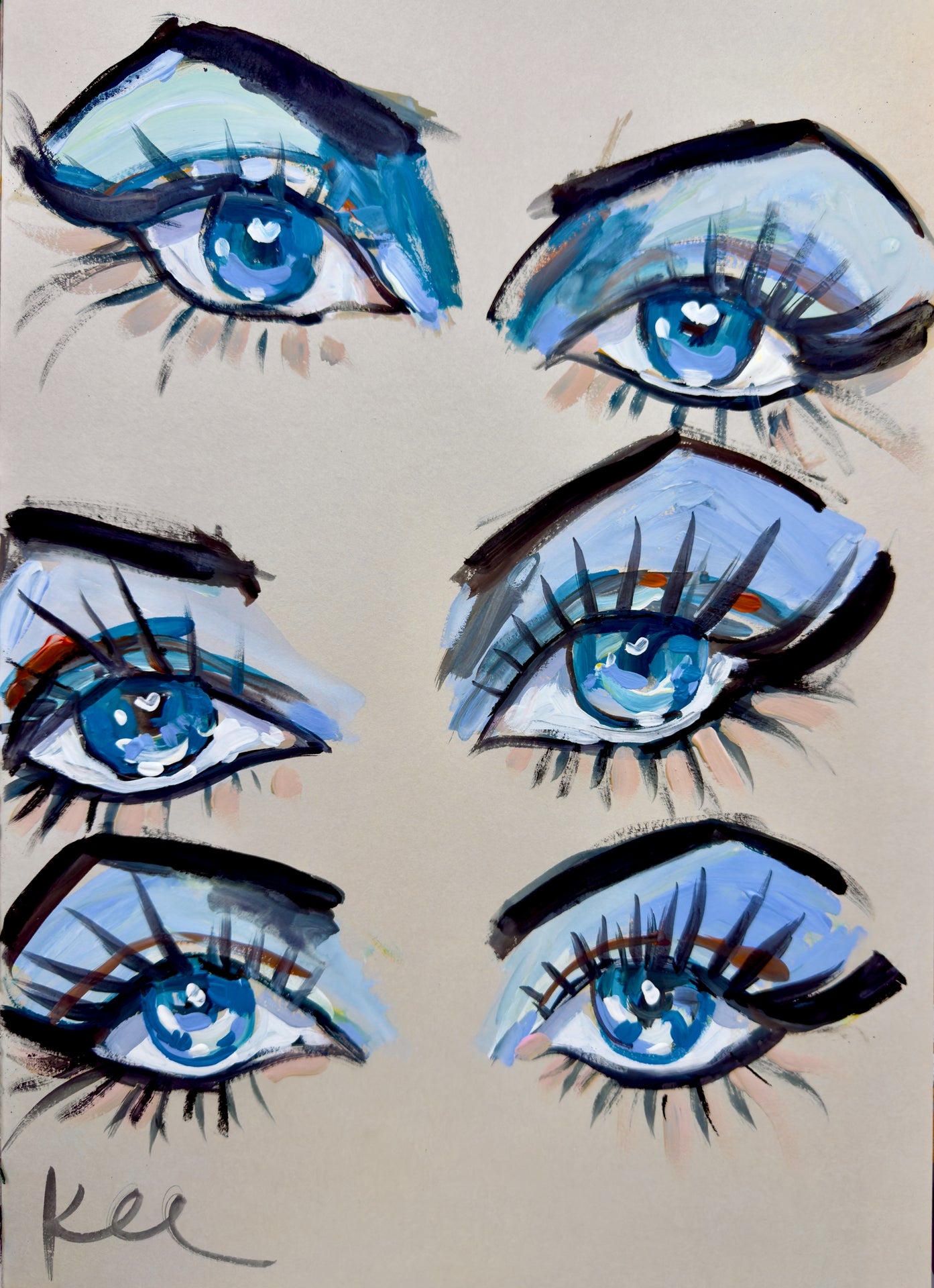Cleopatra Eyes Print