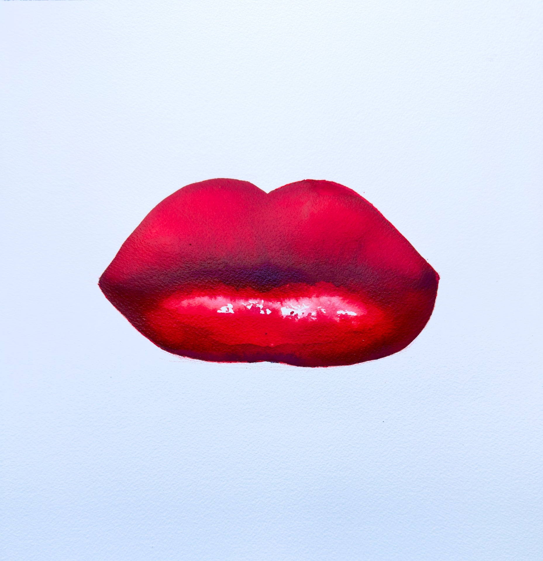 Vivid Red Print