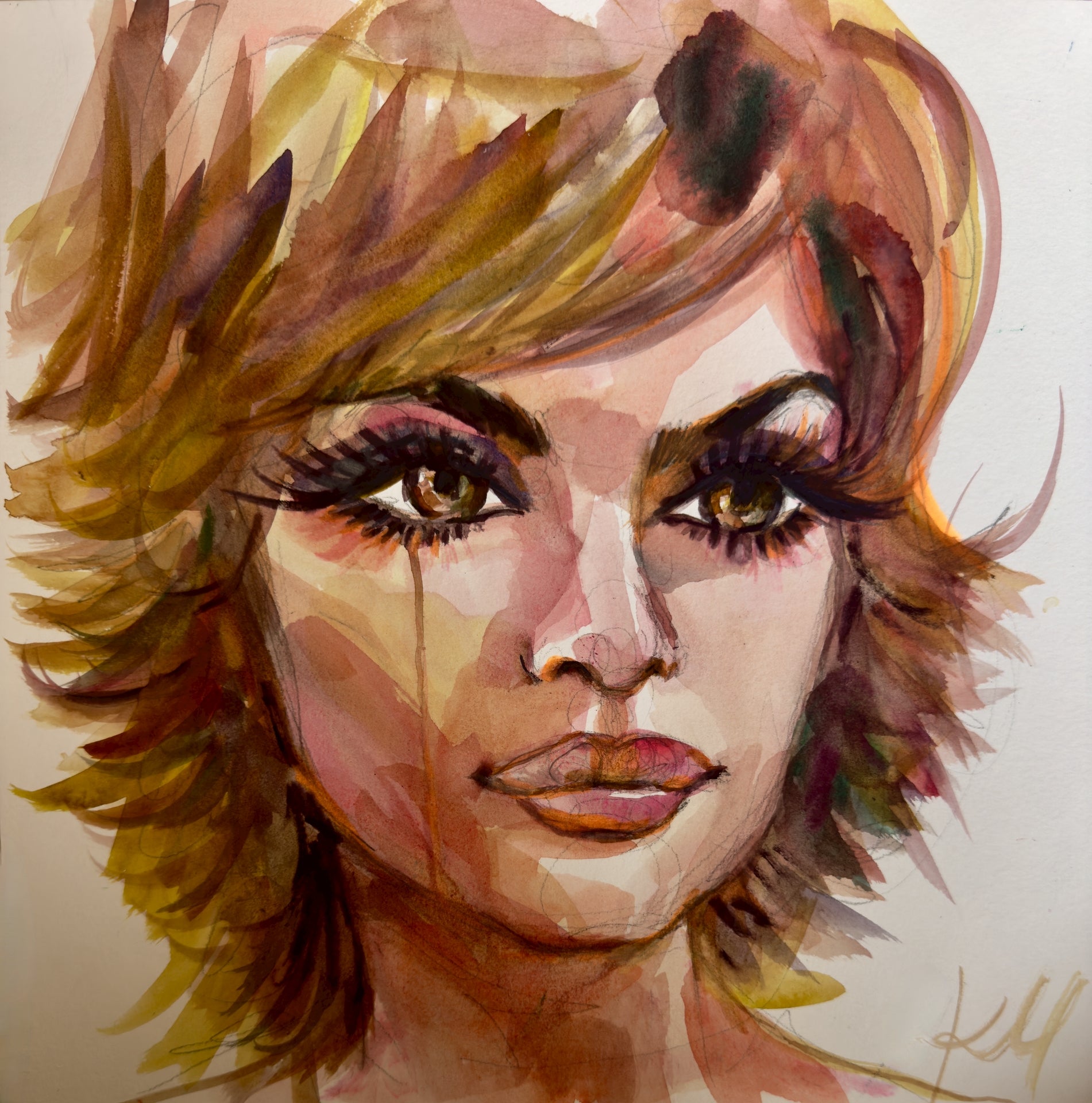 Lisa Rinna Tear Print