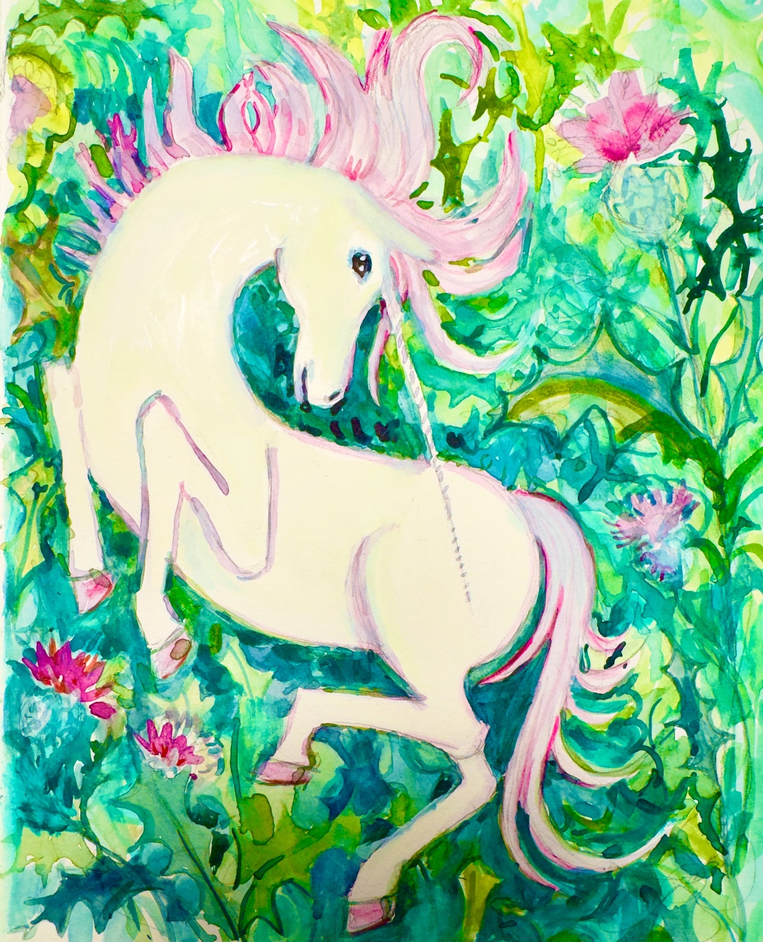 Scottish Unicorn Print