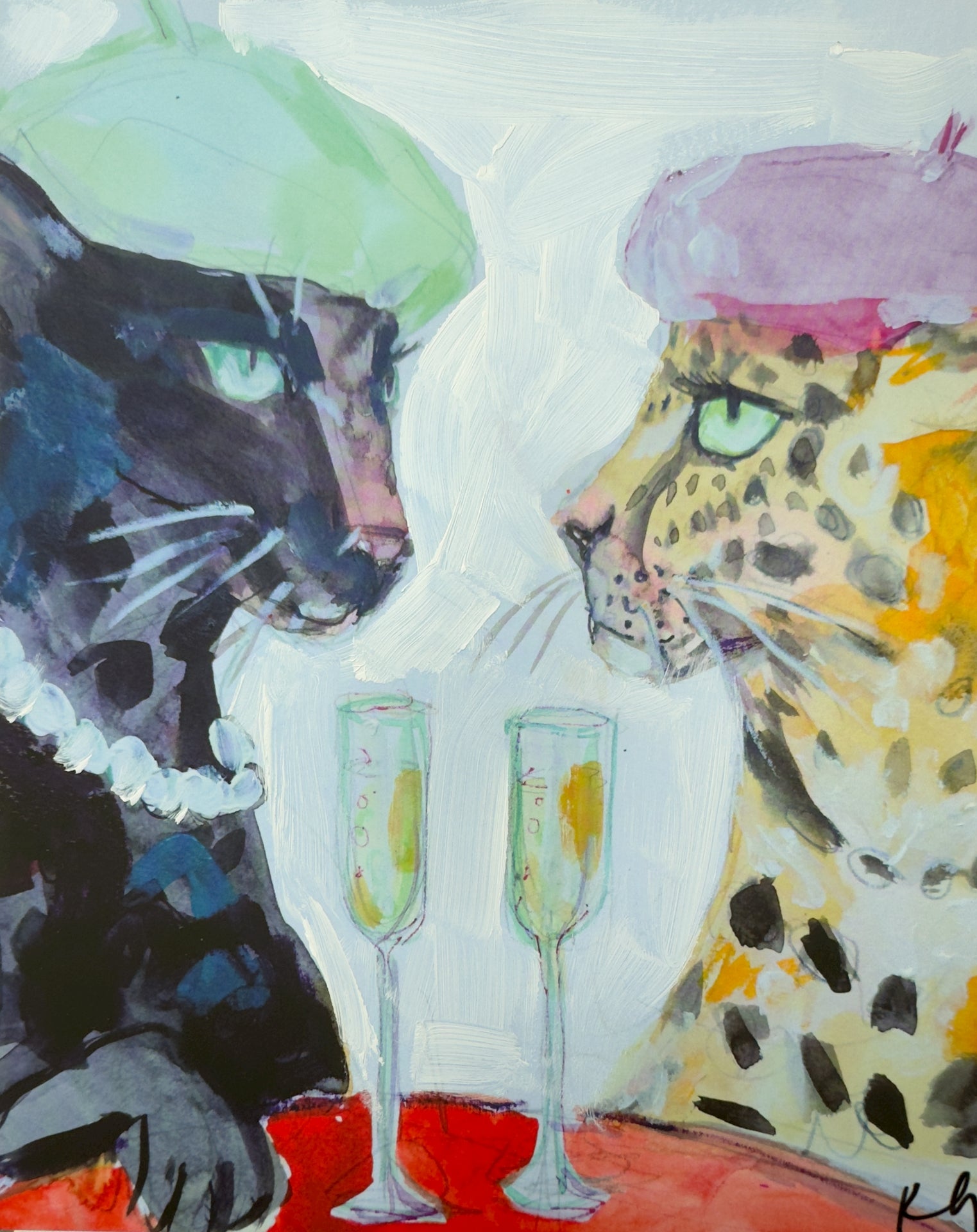 Leopards Day Out print