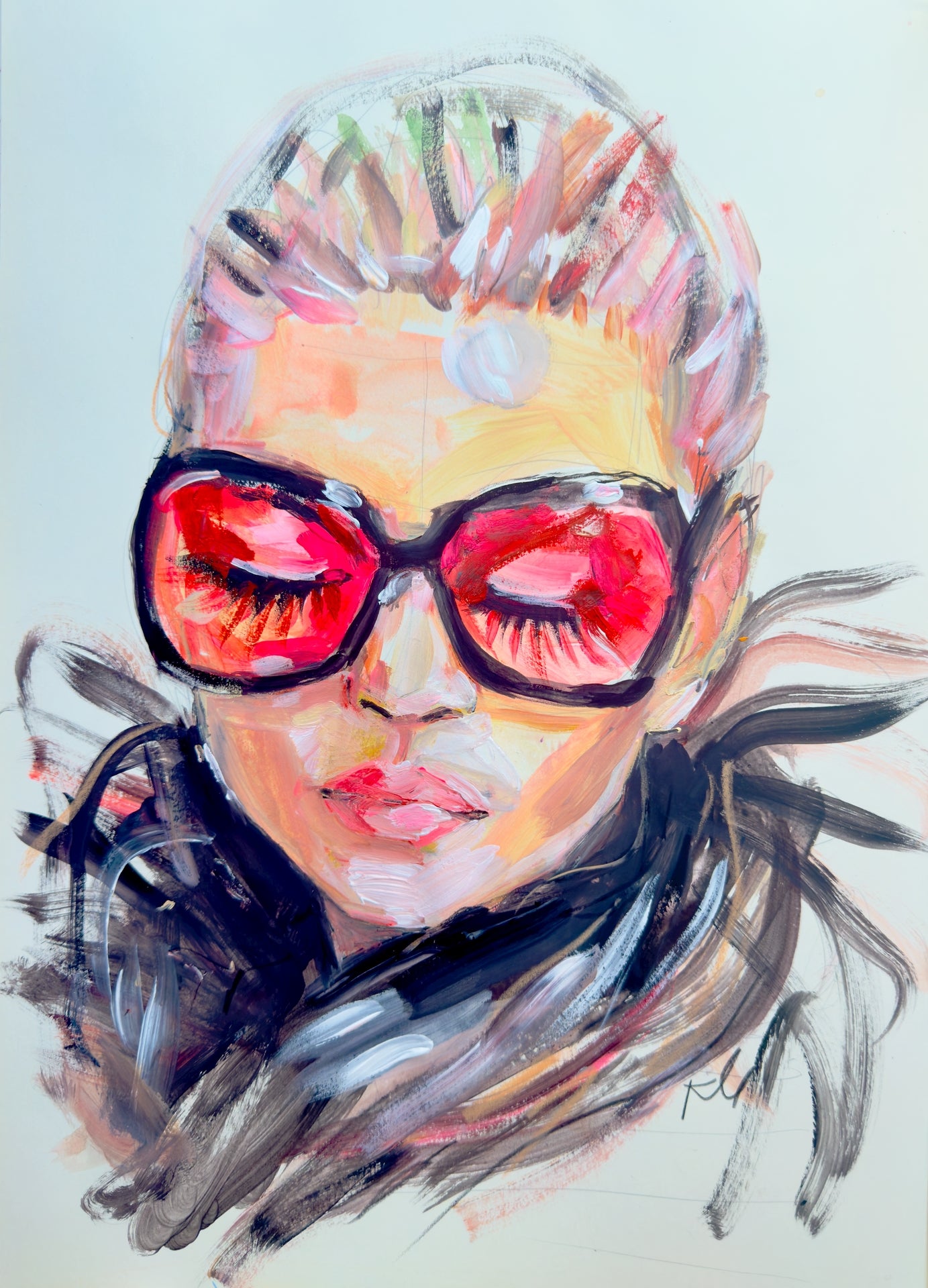 Rose Glasses Kate Print