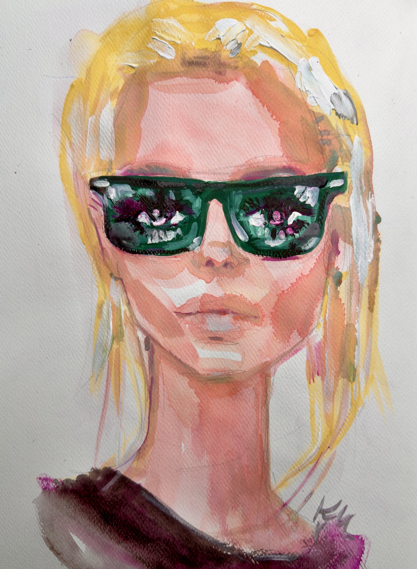 Black Shades Print