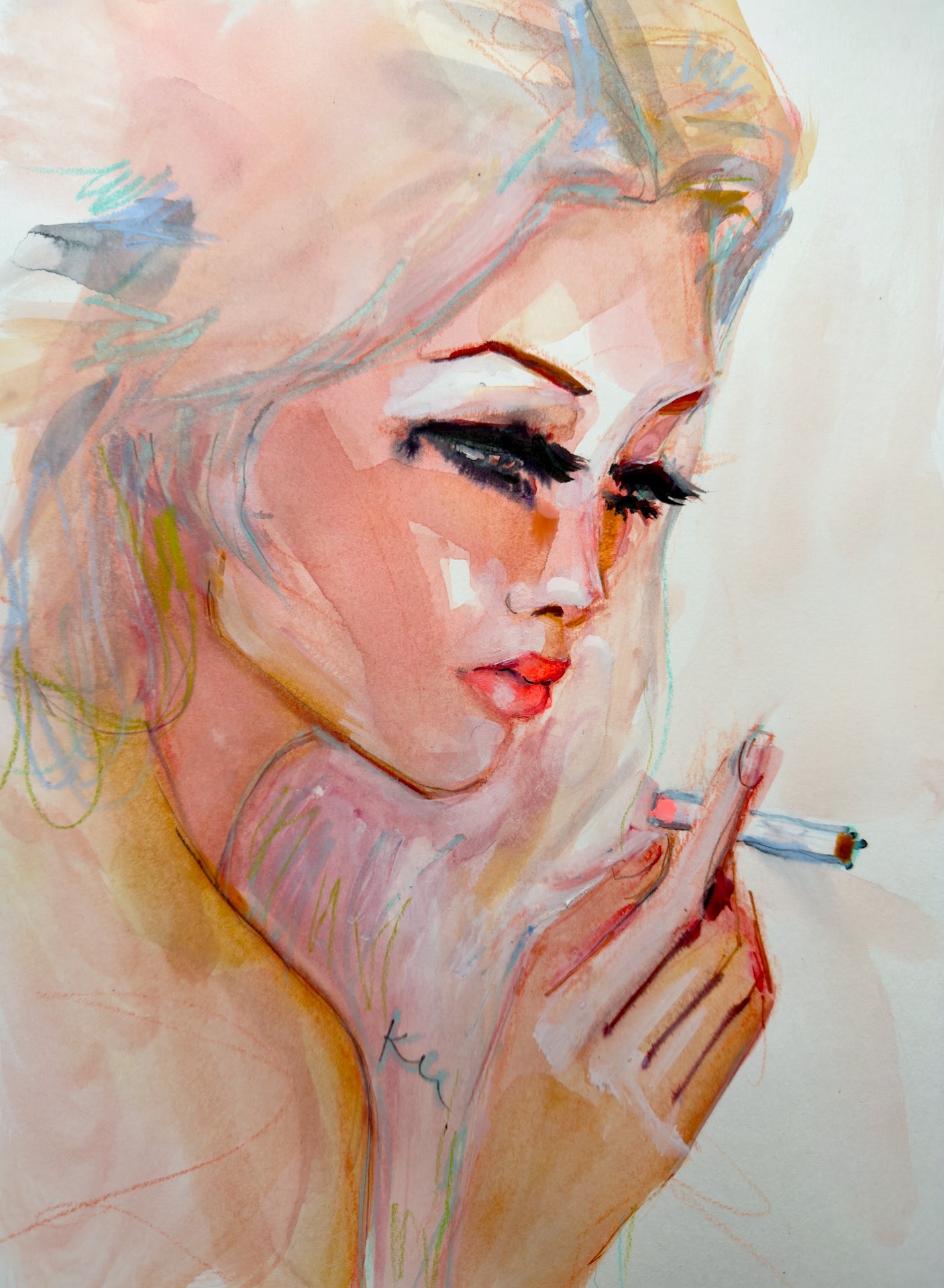 Cig Thoughts Print