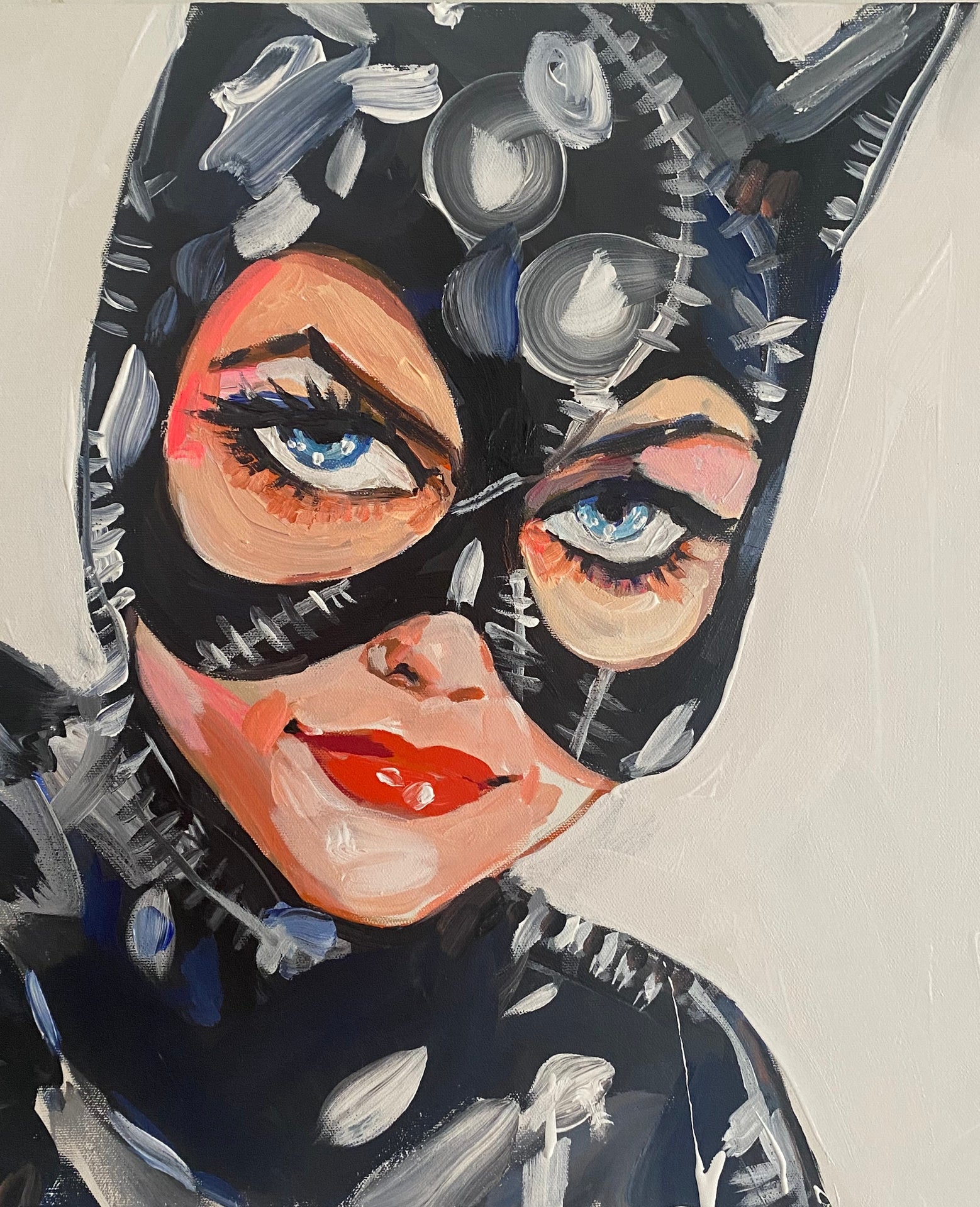 Cat Woman Looking Print