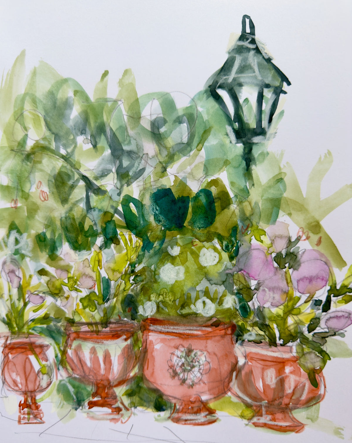 Garden Pots Print