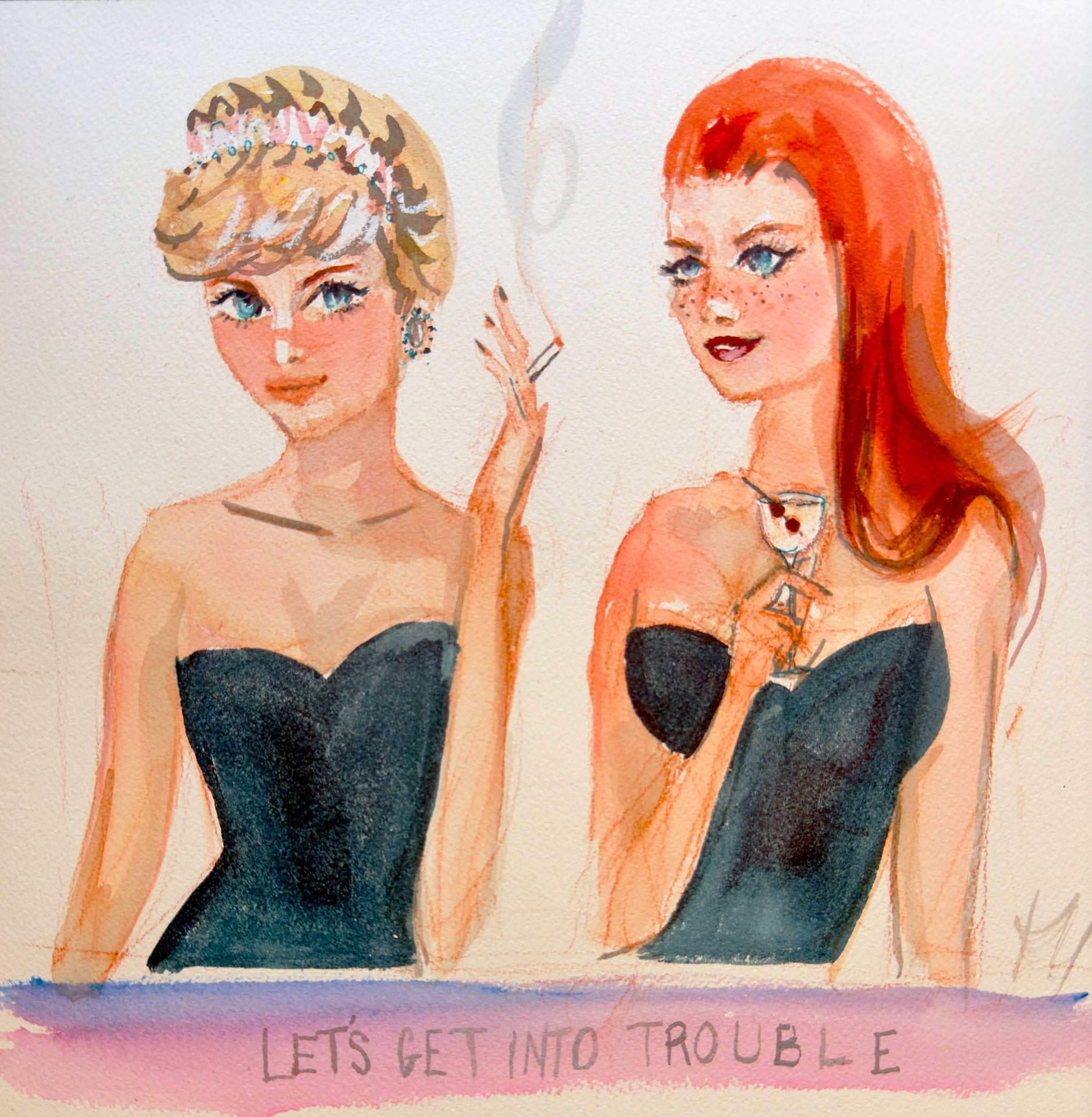 Lets Get Into Trouble Print