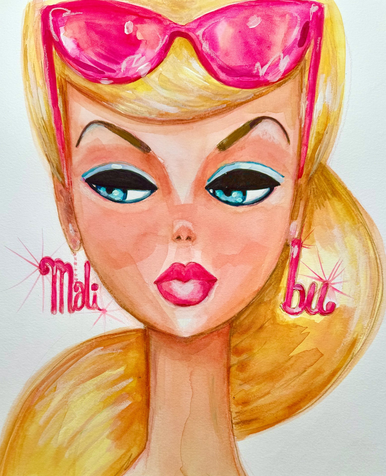 Malibu Barbie Print.