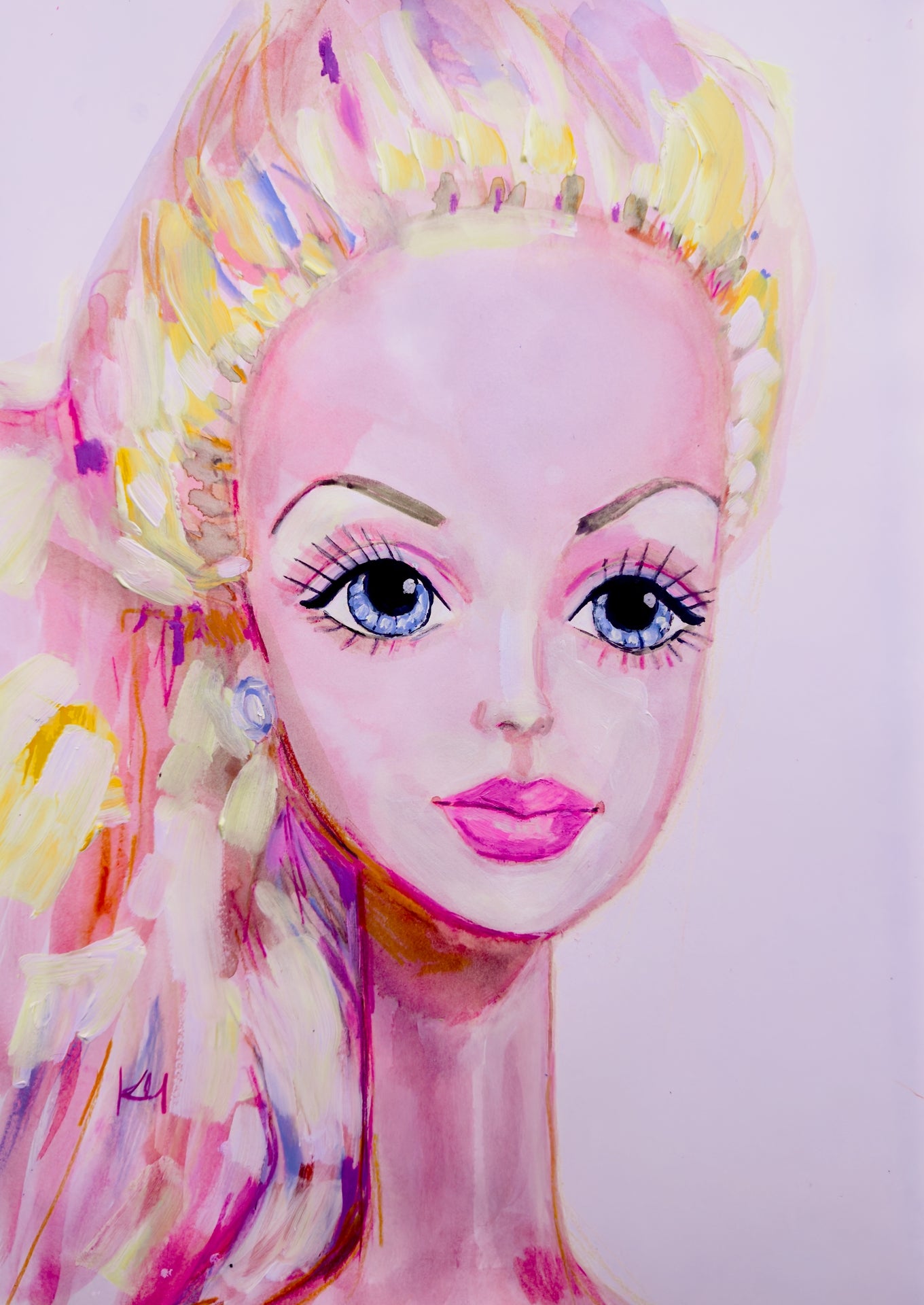 Worked In Barbie Print