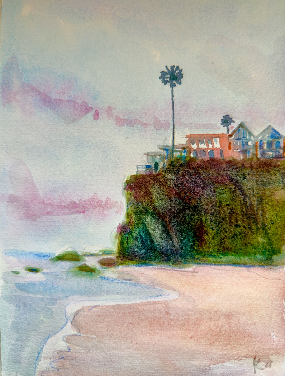 Cloudy Malibu Print