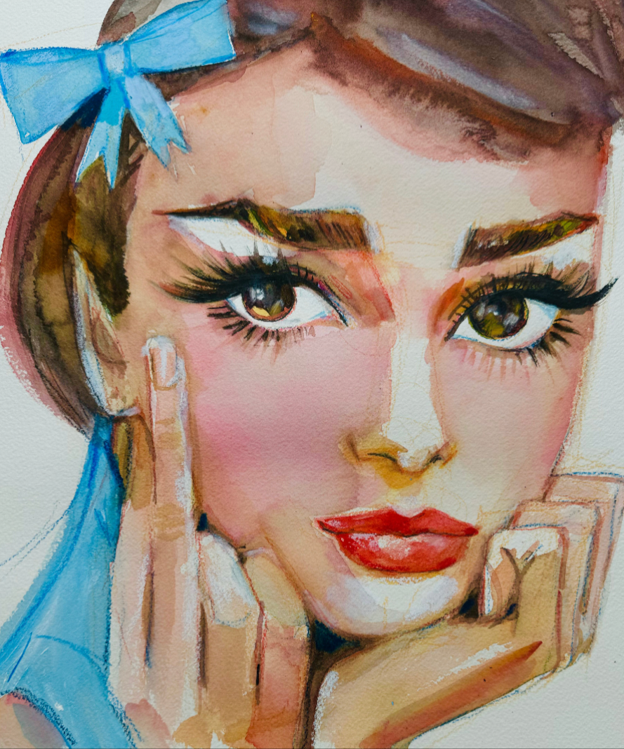 Middle Finger Audrey Print