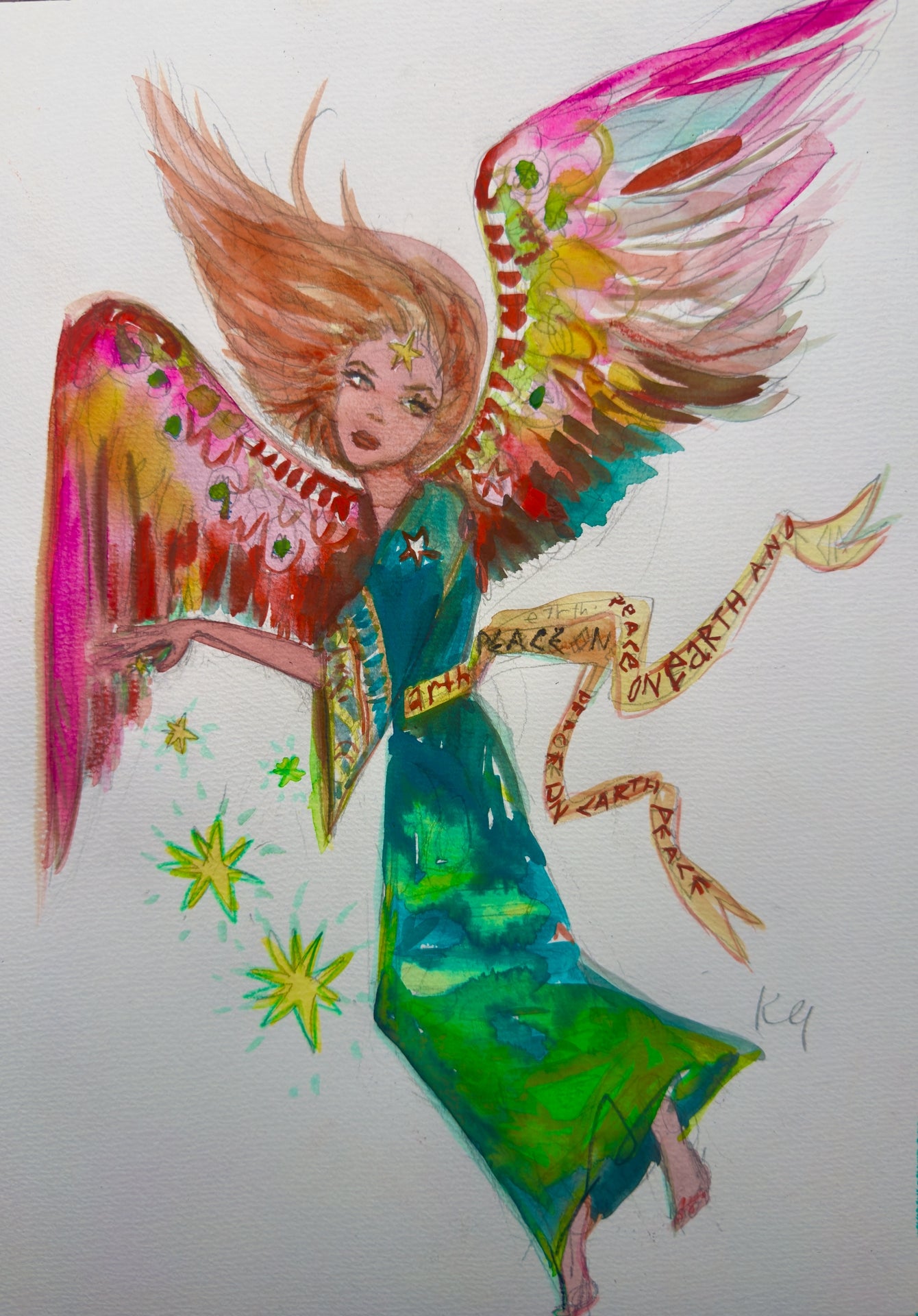 Leaping angel original