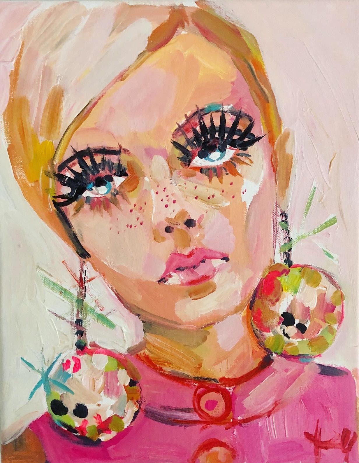 Twiggy Disco Ball Print