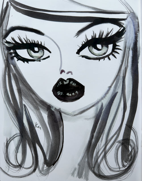 BW Babe Print