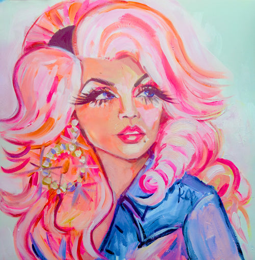 Young Dolly Square Print