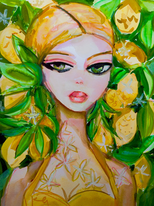 Lemon Lady Print