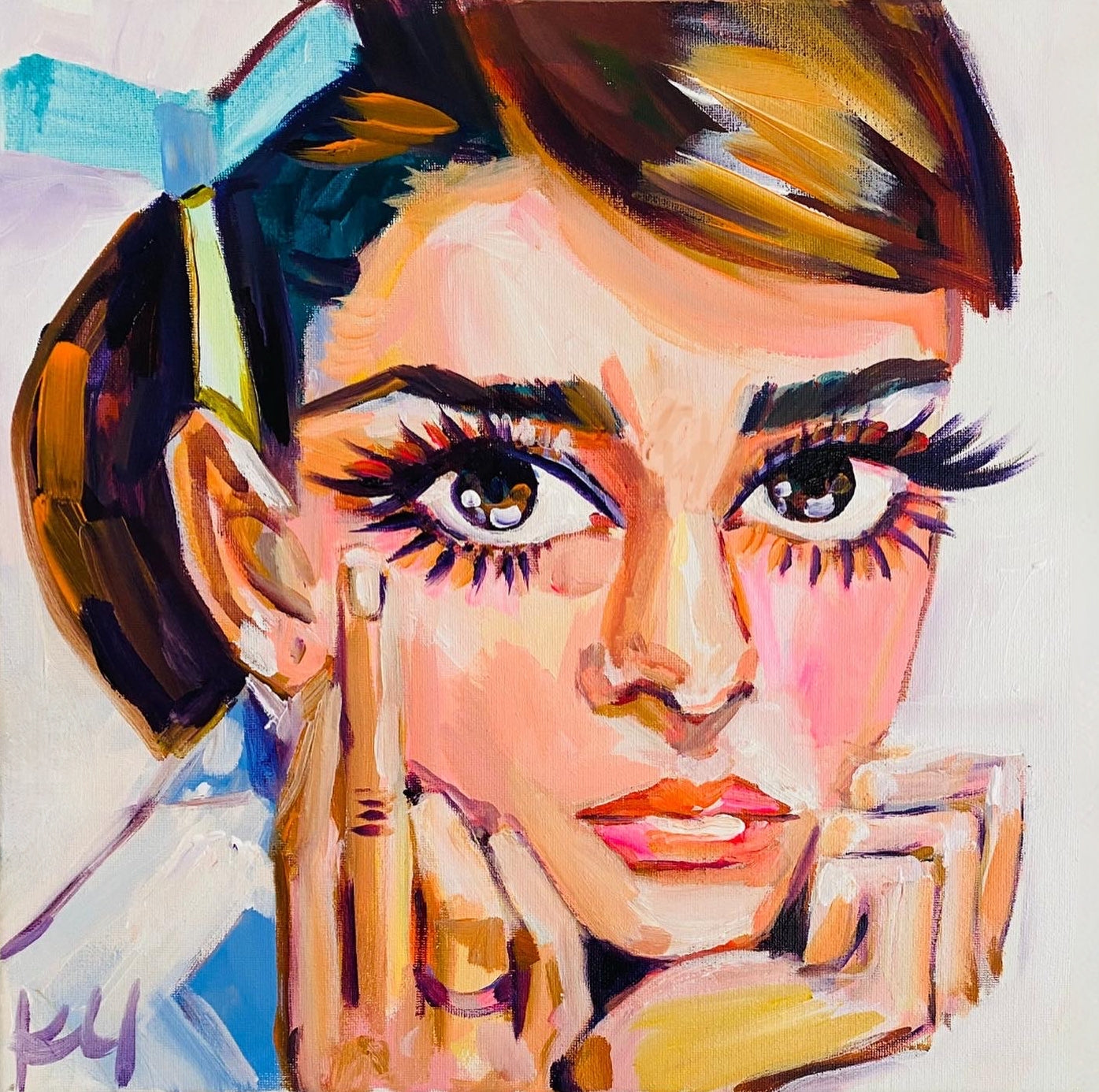 Little Middle Finger Audrey Print